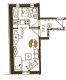 kleine 1- Raumwohnung mit Einbauküche und Schlafebene in der Nikolaivorstadt ! - Grundriss