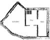 sonnige Maisonette - 2- Raumwohnung im Dachgeschoss mit Fahrstuhl ! - Grundriss oben