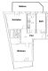 moderne 3- Raumwohnung mit großer Fensterfront, Balkon und Einbauküche im Görlitzer Zentrum ! - Grundriss