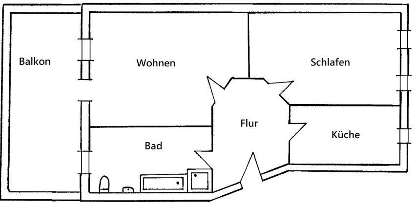 große 2- Raumwohnung mit Balkon in ruhiger Seitenstraße der Görlitzer Innenstadt! - Foto 4
