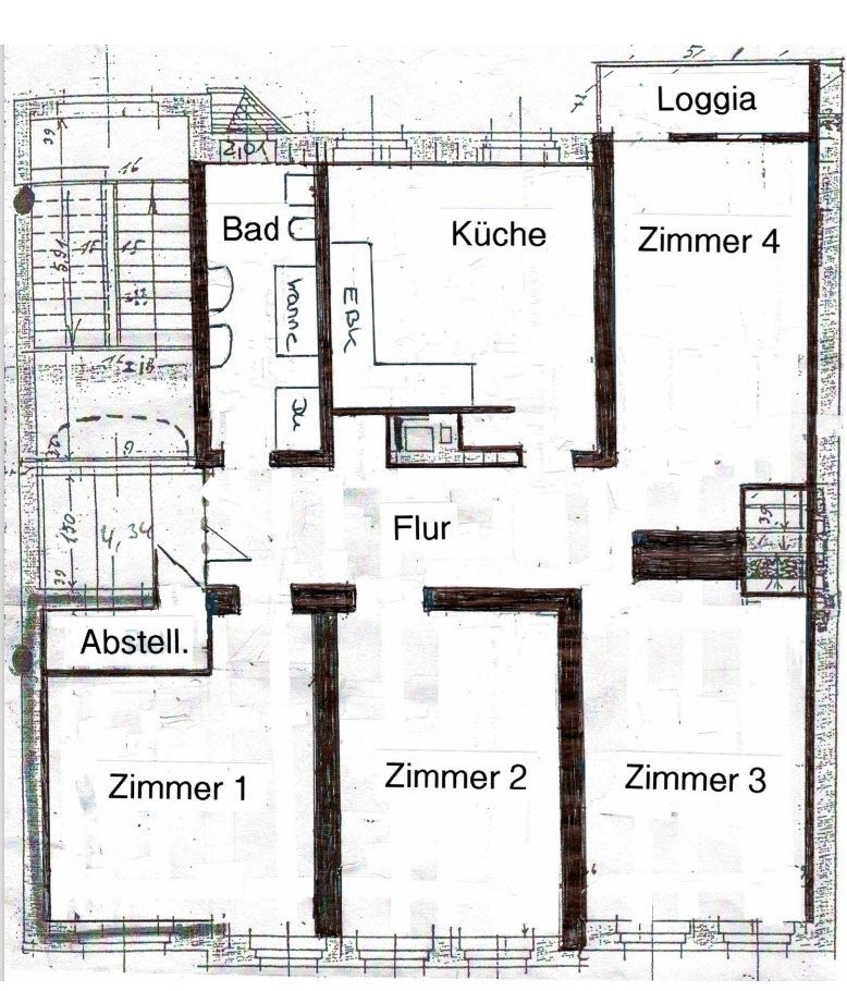 attraktive 4- RWE mit Einbauküche und Wintergarten ! Erstbezug nach Sanierung ! - Photo 1