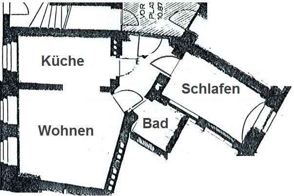 gemütliche 2-Zimmer-Wohnung im Souterrain mit Einbauküche! - Photo 1