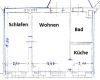 sonnige, kleine 2- Raumwohnung mit Einbauküche in der Südstadt ! - Grundriss