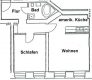 zentrale 2-Raumwohnung mit Einbauküche (ohne Geräte) nahe des Görlitzer Stadtparks ! - Grundriss - Nr 6