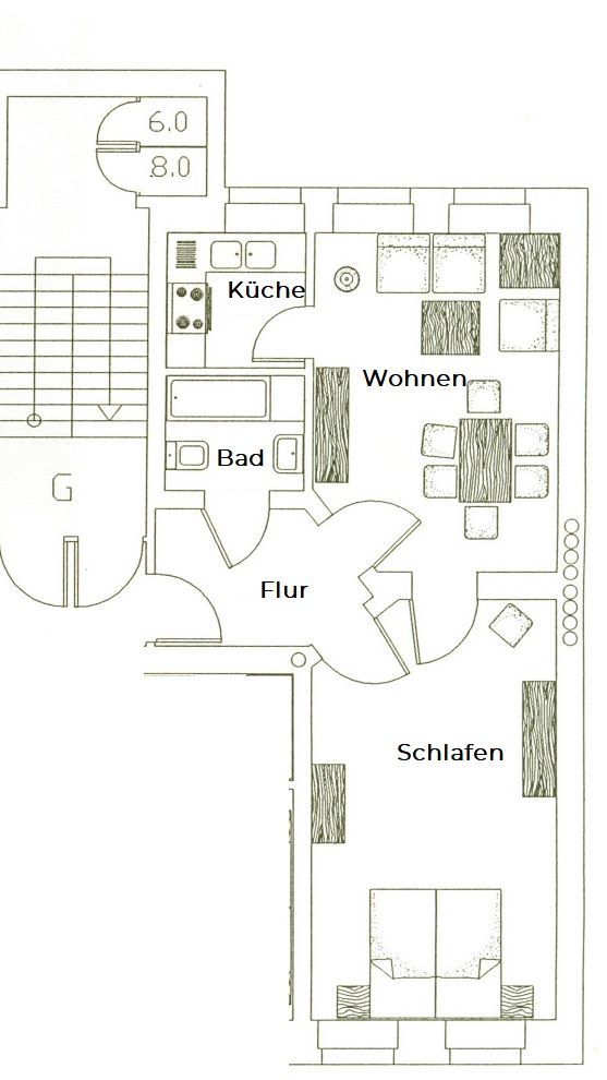 ruhige 2- Raumwohnung im Zentrum von Görlitz ! - Photo 1