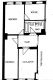 Sonnige 3-Raum-Eigentumswohnung in zentraler Lage - Grundriss 3-Raumwohnung