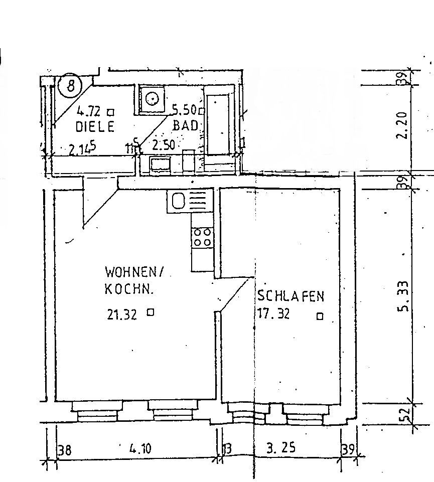 gemütliche, kleine 2- Raumwohnung mit Einbauküche in Stadtparknähe ! - Foto 2