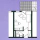 Single-Appartement als Kapitalanlage in Dresden-Blasewitz - Grundriss Einraumwohnung